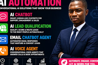 build an ai voicebot, chatbot for lead qualification and appointment booking