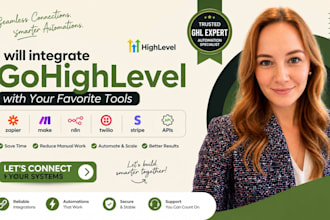 integrate gohighlevel with zapier, make, n8n, twilio, stripe, and apis