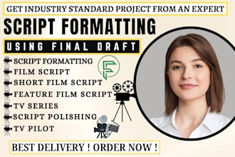 do movie script, screenplay, script formatting, script writing, feature film