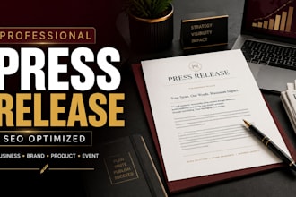 write a professional SEO press release for your business or brand