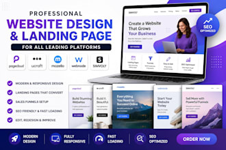 design pagecloud ucraft mozello webnode simvoly website design landing page