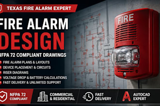 design texas fire alarm plans, nfpa 72 layouts and riser diagrams