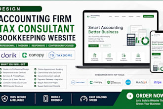 design dorik canopy taxdome accounting firm tax consultant bookkeeping website