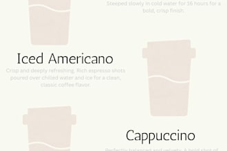 design minimalist and modern menus