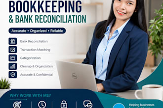 do xero bank reconciliation and bookkeeping cleanup