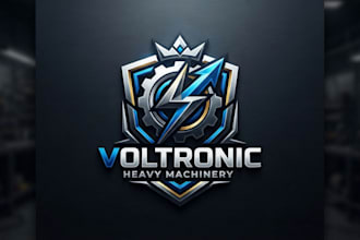 design a powerful machine logo for your brand