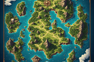 create a unique and detailed custom game map