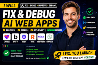 fix lovable dev ai base44 debugging rork app replit vibe coding web app supabase