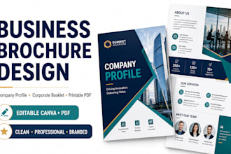 design business brochure company profile corporate booklet printable pdfs