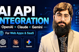 integrate openai claude or gemini apis into your saas or web app