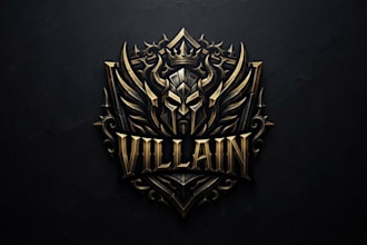design a bold villain logo for your brand