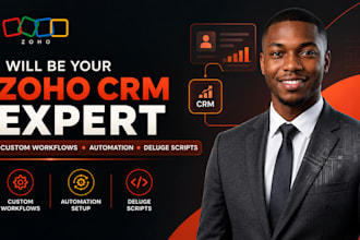 create zoho CRM custom workflows, automation and deluge scripts