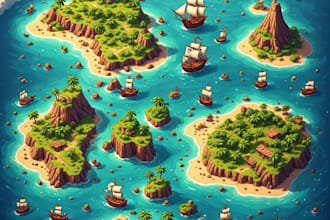 design an immersive fantasy game map for your project