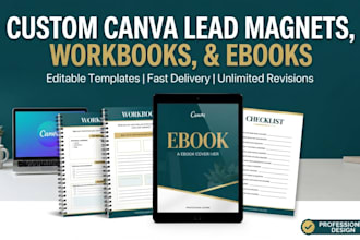 design a professional lead magnet or workbook canva template