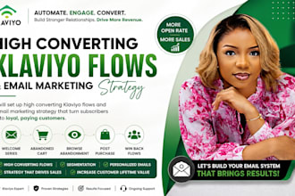 create high converting custom klaviyo flow setup email marketing strategy