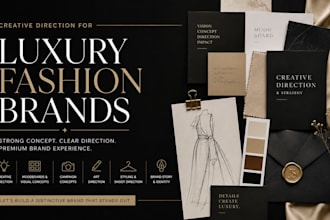 be your creative director for emerging luxury and premium fashion brands