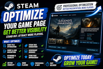 optimize your steam game store page for better visibility