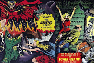draw a retro comic book illustration vintage comic art pop art comic character
