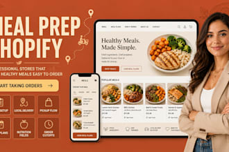 build a meal prep food delivery shopify store