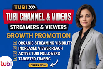 promote your tubi movie page to increase visibility ,ranking and engagement