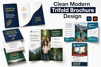 redesign presentation design real estate pitch deck medical brochure trifold