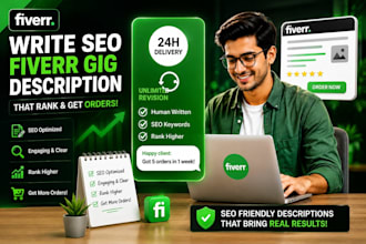 write SEO fiverr gig description to get orders