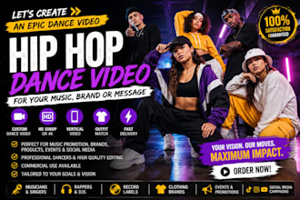 record a viral hip hop dance video for your music artist