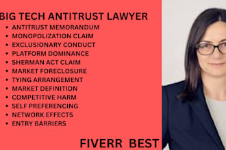 be an antitrust lawyer in ny, ca,texas for big tech, monopolies and market power