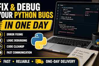fix, debug your python bugs in one day