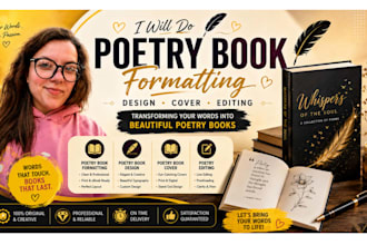 poetry book formatting, poetry book design, poetry book cover, poetry editing