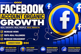 organic facebook page promotion and growth for real followers