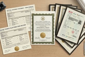 replicate any document, certificate, degree, ielts, school diploma, statement