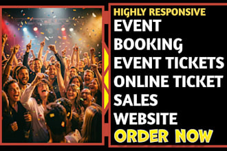 event website online ticket sales music festival concert event booking