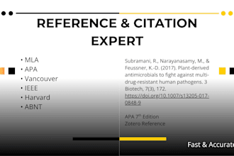 find, verify, and format references and citations