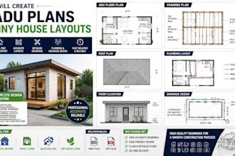 do adu garage plans tiny house framing layouts plumbing drainage texas design