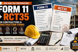 complete irish form 11 and form rct35 for contractors and construction firms