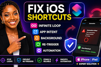 fix ios shortcut infinite loop app intent background retrigger automation