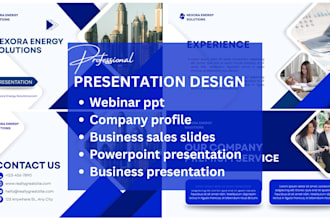 design powerpoint presentation webinar ppt company profile business sales slides