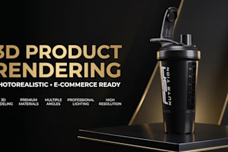 3d amazon product listing images and photorealistic renders