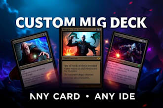 build a custom mtg deck around any card or idea