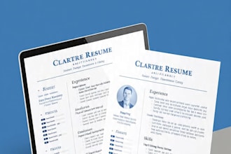 design professional CV and resume in canva