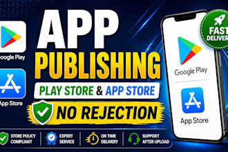 publish android or IOS app on google play or app store