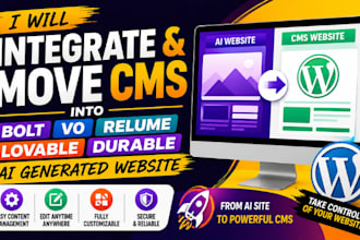 integrate move cms into bolt v0 relume lovable durable ai generated website