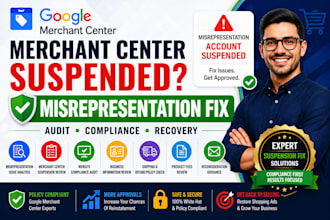 fix google merchant center misrepresentation suspension