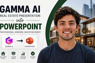 redesign your gamma ai real estate presentation into powerpoint pptx deck