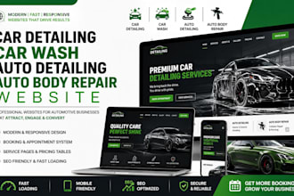 car detailing website car wash website auto detailing website auto body repair
