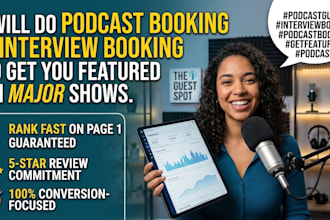 do podcast outreach and guest booking to pitch you to the hosts