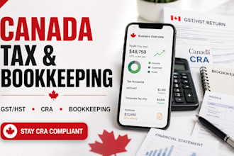 canadian small business cra compliant with bookkeeping, gst hst filing and tax