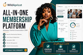 build develop or customize wild apricot membership website non profit