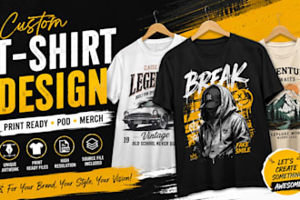 design custom t shirt and print on demand merchandise